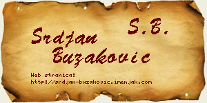 Srđan Buzaković vizit kartica
